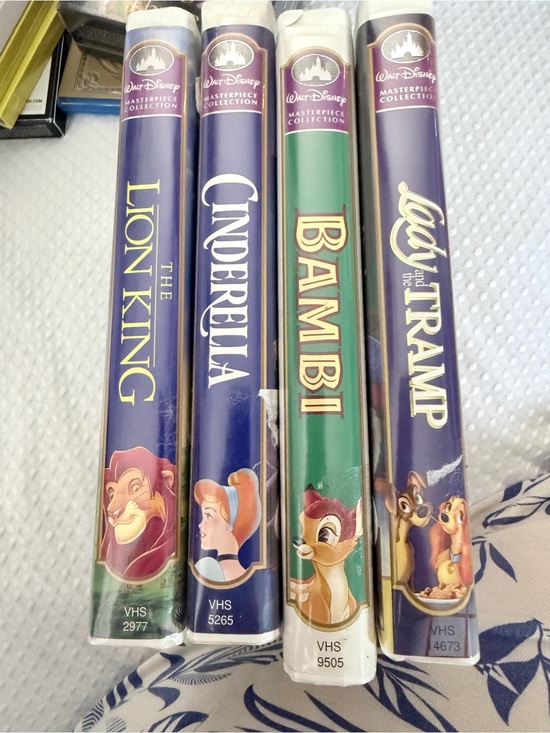 Walt Disney Masterpiece Collection Other - Lot of 4 Vintage Disney VHS Tapes - Lion King, Cinderella Lady & The Tramp Bambi